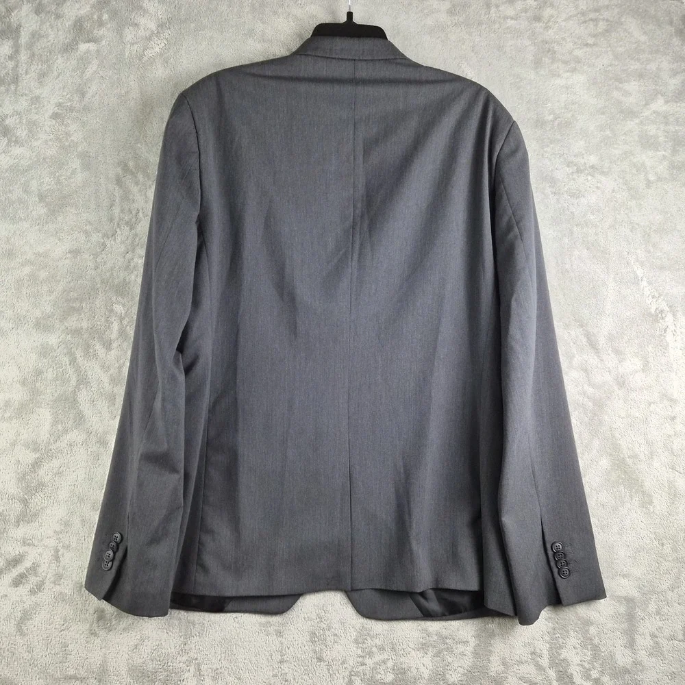 Asos Blazer Jacket Mens 42 Gray‎ Slim Fit Stretchy Slim Fit 2 Buttons Sport Coat